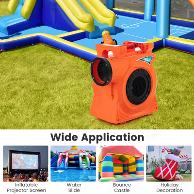 Costway 2HP/2300W Commercial Air Blower Giant Inflatable Bounce House Air Pump Fan - 7