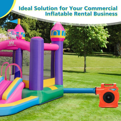 Costway 2HP/2300W Commercial Air Blower Giant Inflatable Bounce House ...