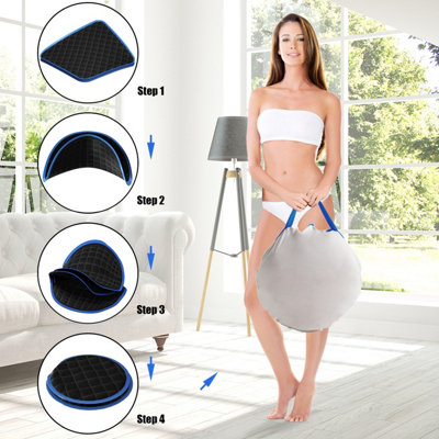 Costway 2L Foldbale Steam Sauna Personal Therapeutic Steam Spa 9 Adjustable Temperature - 8
