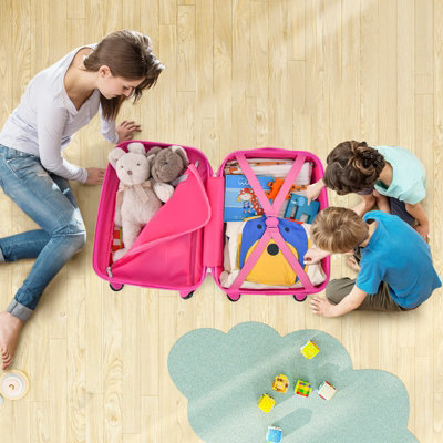 Costway 2PCS 12" 16" ABS Kids Suitcase Backpack Luggage Set School Travel Lightweight - 4