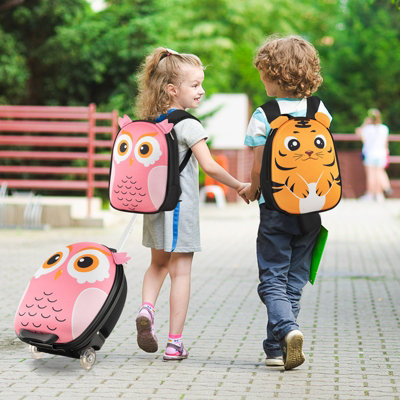 Costway 2PCS 30CM 40CM ABS Kids Suitcase Backpack Set Portable & Lightweight School Travel Luggage - 3