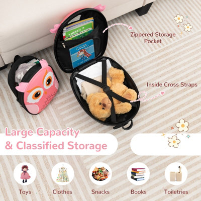 Costway 2PCS 30CM 40CM ABS Kids Suitcase Backpack Set Portable & Lightweight School Travel Luggage - 5