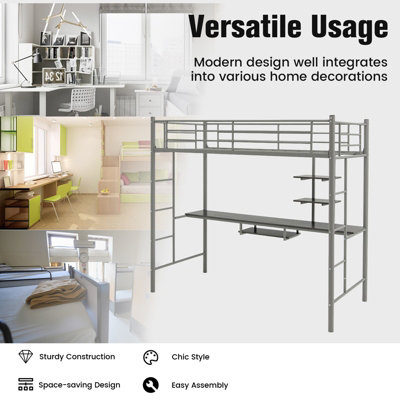 Heavy duty metal store loft bed