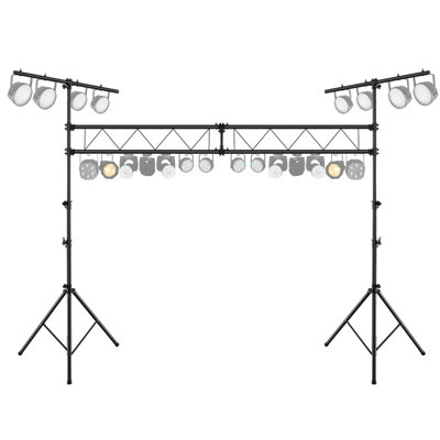 Costway 3.5M Lighting Truss System 11-Level Height Adjustable Stage Lighting Stand