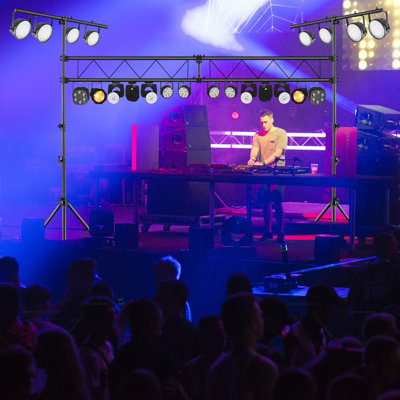 Costway 3.5M Lighting Truss System 11-Level Height Adjustable Stage Lighting Stand - 3