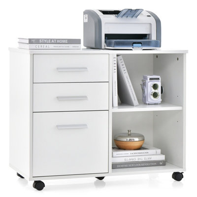 Cabinet with deals printer drawer