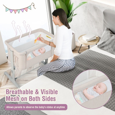 Baby bassinet for parents bed clearance