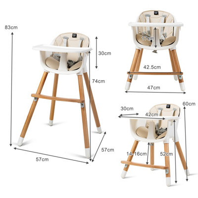 Costway 3 in 1 hot sale highchair