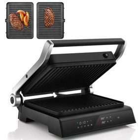 Costway 3-in-1 Electric Panini Press Grill 1200W Sandwich Maker Nonstick 5 Cooking Modes