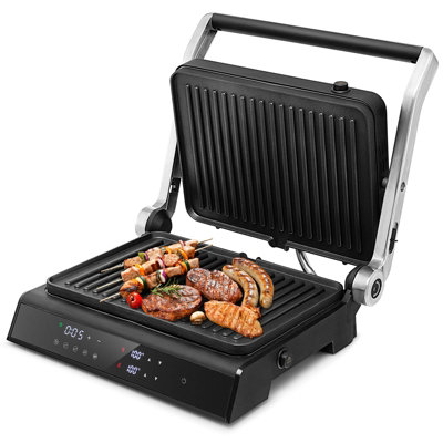 Costway Electric Panini Press Grill 1200w Sandwich Maker With