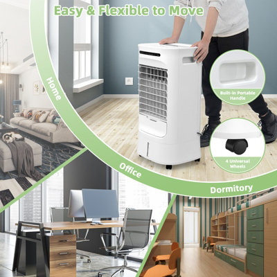 Costway 3-in-1 Evaporative Air Cooler Portable Quiet Swamp Cooler w/ Fan - 9