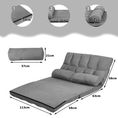 Lounge sofa store bed floor recliner