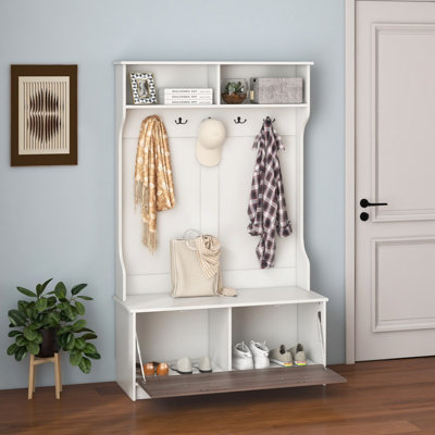 Coat shop rack cabinet