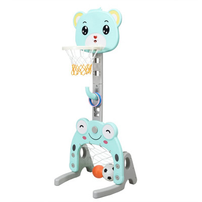Costway 3-in-1 Kids Basketball Hoop Stand Set Ring Toss Portable Sport ...