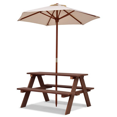 Costway 3 in 1 Kids Picnic Table Outdoor Picnic Table for Garden Yard Home