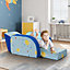 Costway 3-in-1 Kids Sofa Convertible Couch Fold out Sofa Bed Lounger Upholstered Chair