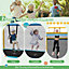 Costway 3-in-1 Kids Trampoline 6FT Rectangle Toddler Trampoline w/ Swing Horizontal Bar
