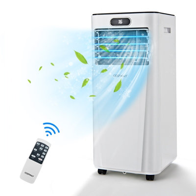 Costway 3-in-1 Mobile Air Conditioner 9000BTU Air Conditioner Fan Dehumidifier Remote Control Wifi