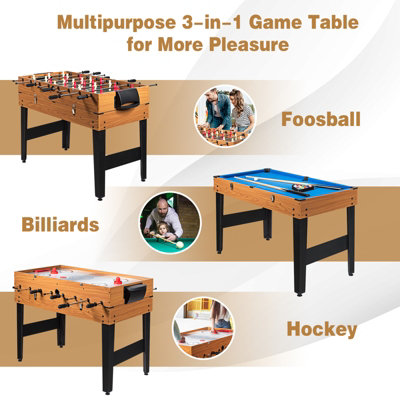 Vidaxl 15-In-1 Multi Game Table 121X61X82Cm Multicolor