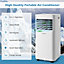 Costway 3-in-1 Portable Air Conditioner 9000 BTU Mobile Air Cooler w/ Fan & Dehumidifier Mode