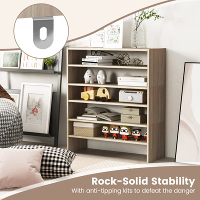 Costway 3-in-1 Stackable Shoe Rack 6-Tier Shoes Storage Shelf Free Standing Organizer - 6