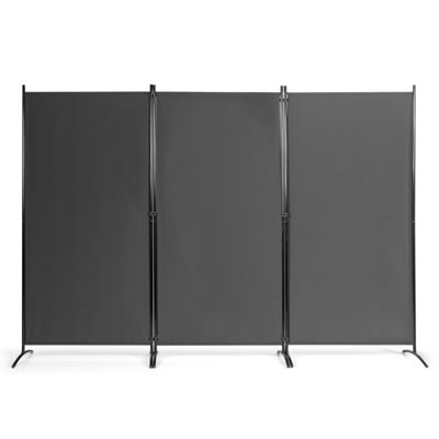 Costway 3 Panels Freestanding Room Divider Wall Folding Room Partition ...