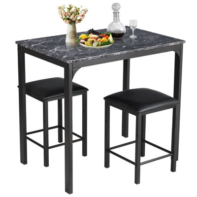 Bar top table on sale and chairs