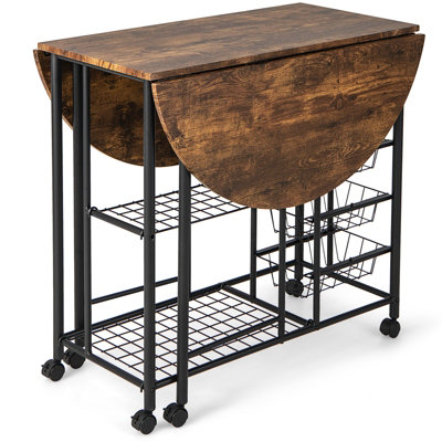 Diy drop leaf table deals with storage