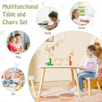 Space saving kids store table