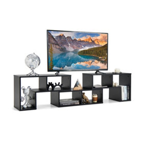 Costway 3 Pieces Free Combination TV Console Stand Modern Bookcase