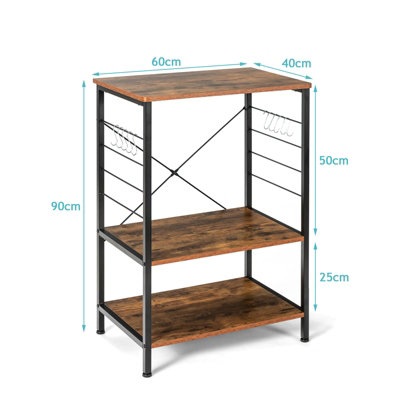 3 tier deals kitchen bakers rack