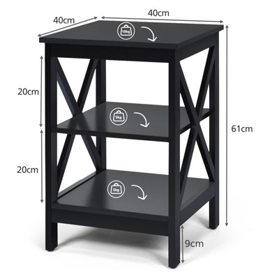 3 tier deals night stand