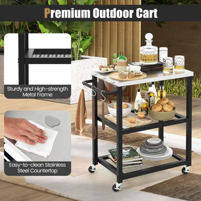 Ooni Tafel Medium | Pizzatafel met RVS werkblad