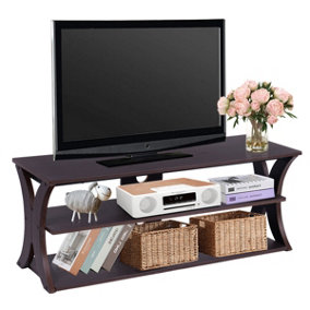 Costway 3-Tier TV Stand Media Console Table Modern Storage Cabinet for TVs up to 45"