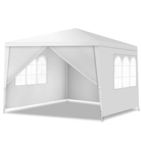 Costway 3 x 3 M Gazebo Shelter Outdoor Patio Pavilion Screen Shelter with Sidewalls