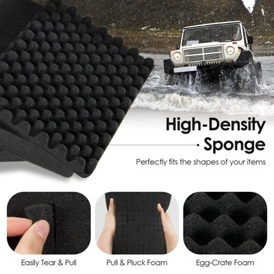 Costway 34 x 31 x 16 cm Hard-Shell Dry Box Portable Waterproof Hard Case - 7