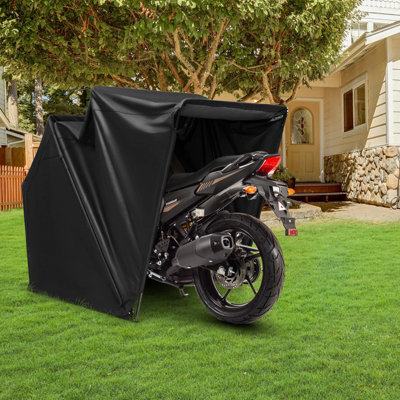 Motorbike cover shed discount
