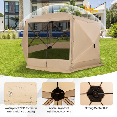 Pop up screened gazebo hotsell