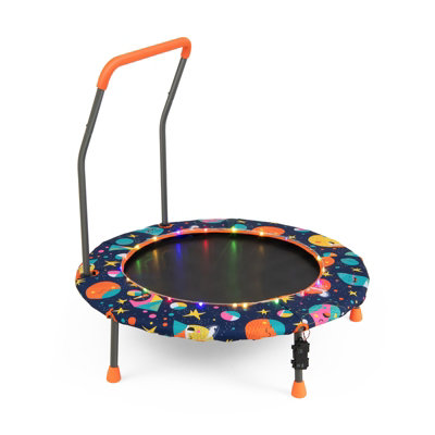 36 mini hotsell trampoline with handrail