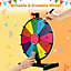 Costway 38cm Tabletop Spinning Wheel for Prizes W/ Dry Erase Marker