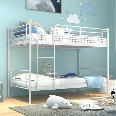 White metal bunk clearance bed frame