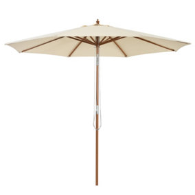 Costway 3M Outdoor Patio Umbrella Garden Parasol Sun Shade Market Umbrella w/ 8 Ribs