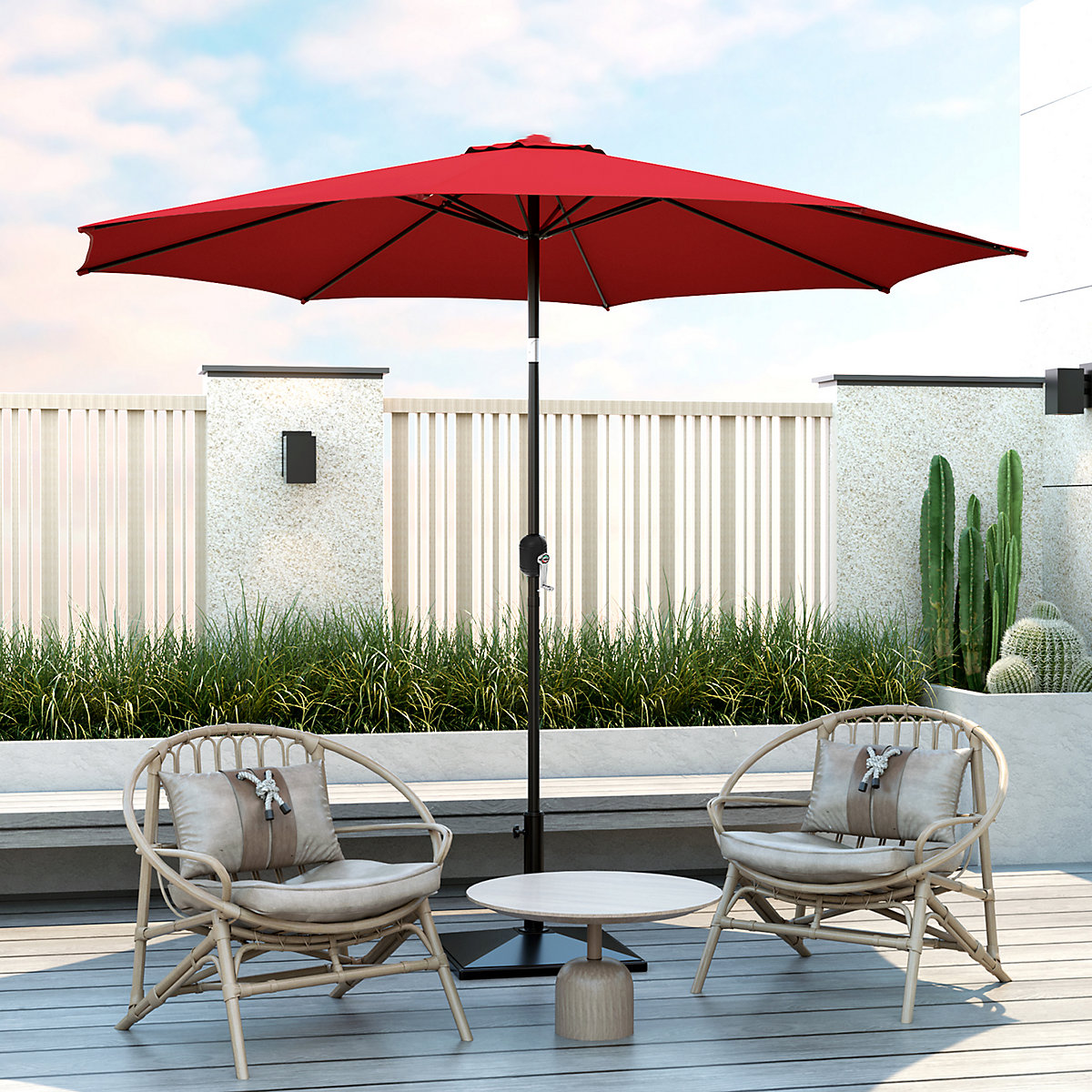 Costway 3m Patio Umbrella Outdoor Garden Heavy Duty Table Costway 3m Patio Umbrella Outdoor Garden Heavy Duty Table