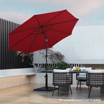Costway 3m Patio Umbrella Outdoor Garden Heavy Duty Table