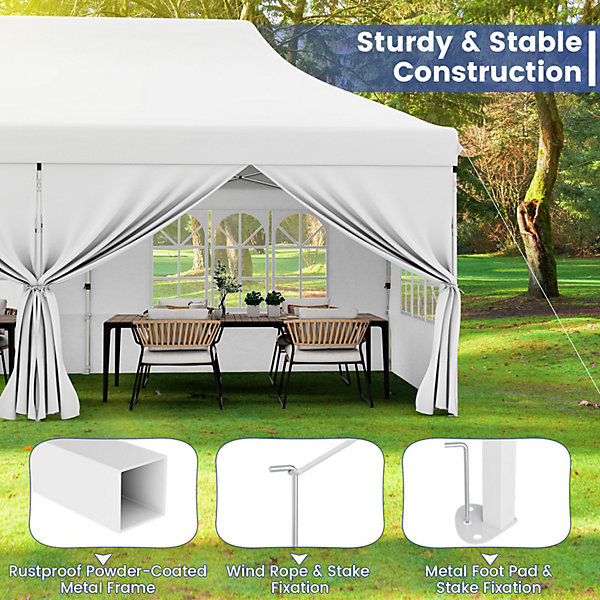 Costway 3M x 6M Pop up Canopy Tent Garden Gazebo Canopy Sun Costway 3M x 6M Pop up Canopy Tent Garden Gazebo Canopy Sun
