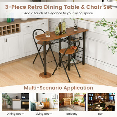 3 piece retro dining set discount