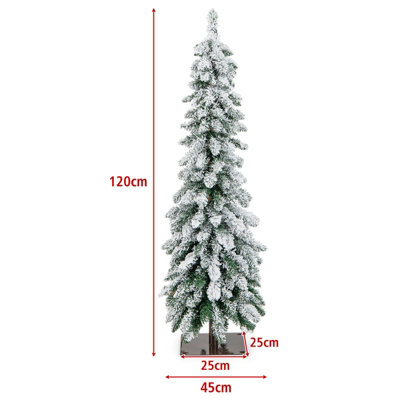 Evergreen 5 Ft. Pre-Lit Artificial Christmas Tree With Resin Birch Pot