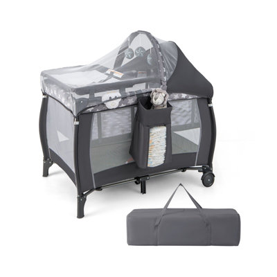 In Baby Bassinet Bedside Sleeper BABY JOY 5-in-1 Pack And Play