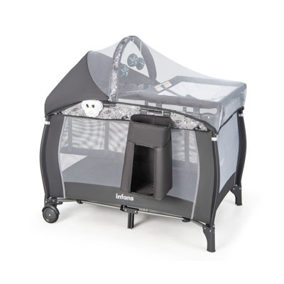 Costway 4 in 1 Baby Crib Bassinet Bed Infant Changing Table Foldable  Toddler Playpen