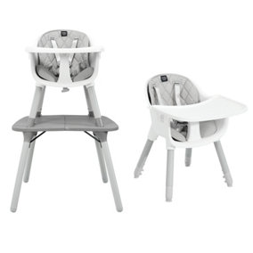 Costway 4 in 1 Baby Highchair Infant Feeding Seat Kids Table&Chair Set W/Adjustable Tray